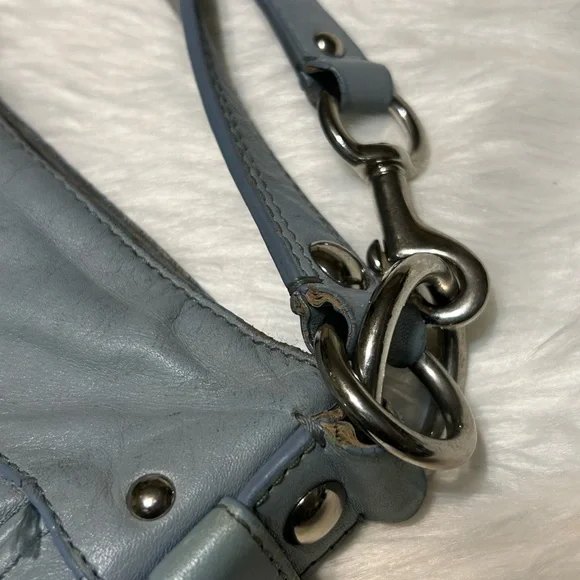 Coach Sky Blue Zoe Hobo Bag - Picture 7 of 16